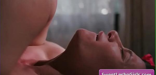  Sensual hot busty lesbo babes Ariel X, Jade Kush finger fuck and eat juicy pussy on the massage table